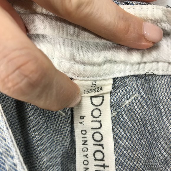 Donoratico by Ding Yong Jeans Womens Small 27 Straight Leg Light Wash RARE - Picture 12 of 15